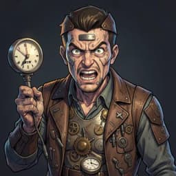 Silas Vane — Steampunk character portrait