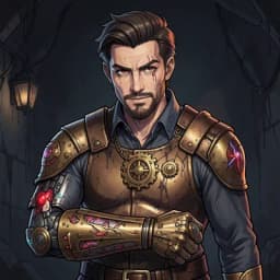 Silas Vane — Steampunk character portrait