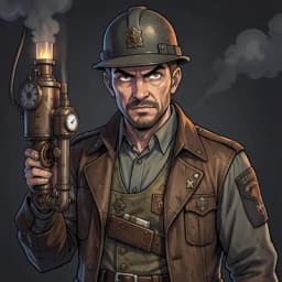 Arthur Penhaligon — Steampunk character portrait