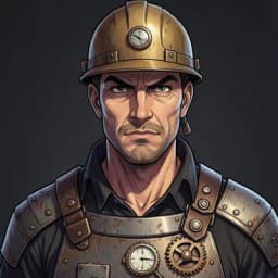 Silas Vane — Steampunk character portrait