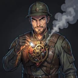 Arthur Penhaligon — Steampunk character portrait