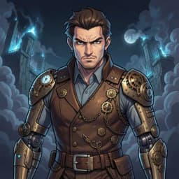 Percival Vane — Steampunk character portrait