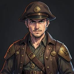 Silas Vane — Steampunk character portrait