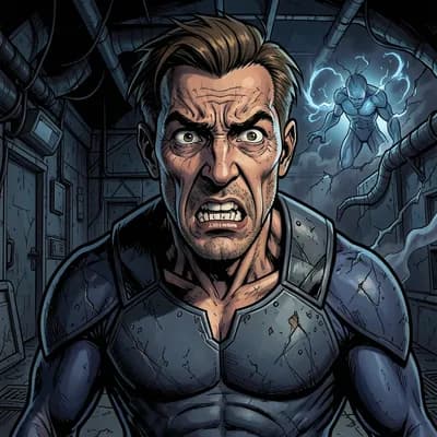 Jaxon Vance — Superhero character portrait