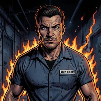 Jaxon Vane — Superhero character portrait