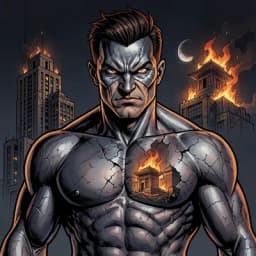 Hektor — Superhero character portrait