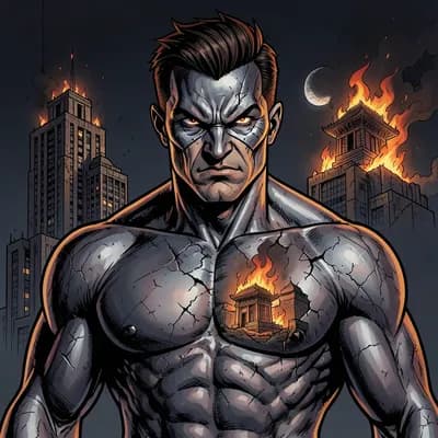 Hektor — Superhero character portrait
