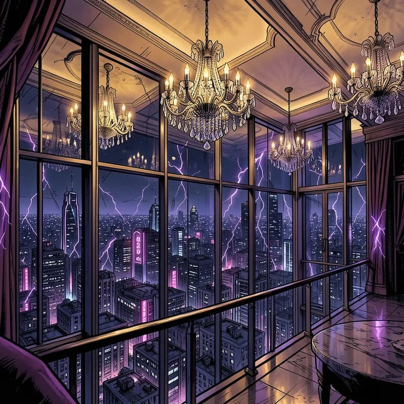 Hero Gala Superhero interactive story — atmospheric illustration