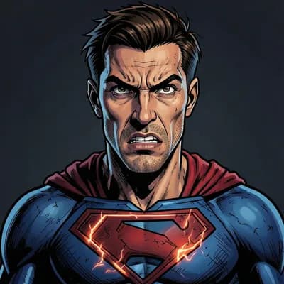 Julian Vane — Superhero character portrait