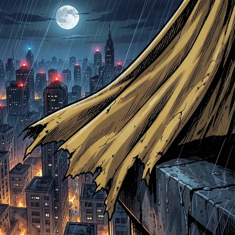 Sidekick Rising Superhero interactive story — atmospheric illustration