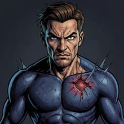 Miles Vane — Superhero character portrait