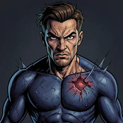 Miles Vane — Superhero character portrait