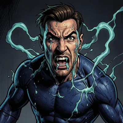 Silas Vane — Superhero character portrait