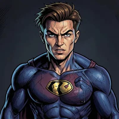 Mateo Vance — Superhero character portrait