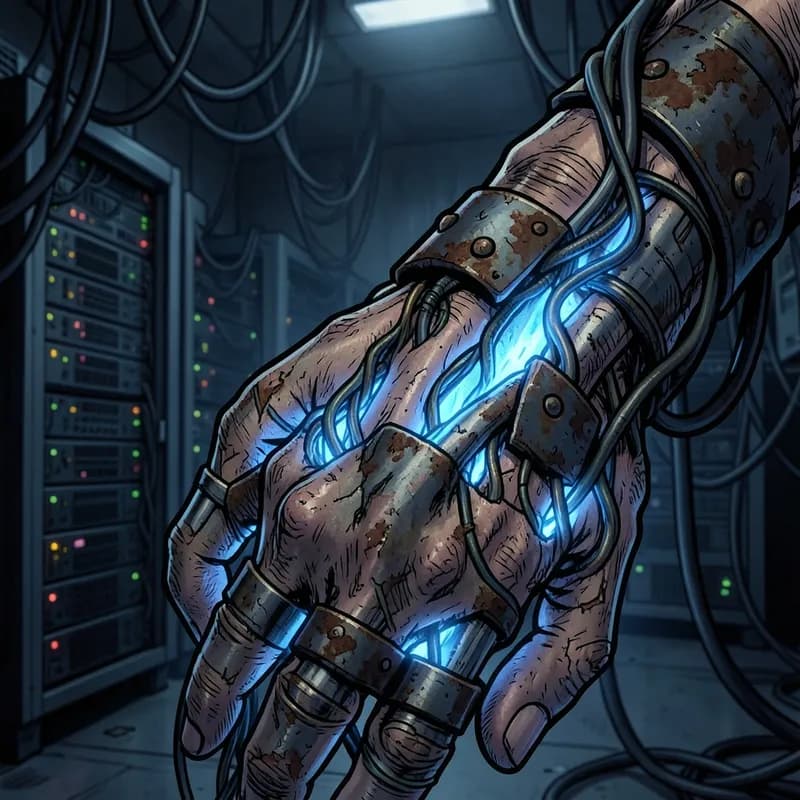 Tech Genius Hero Superhero interactive story — atmospheric illustration