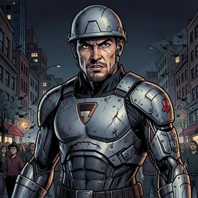 Jiro Tanaka — Superhero character portrait