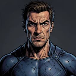 Jiro Sato — Superhero character portrait