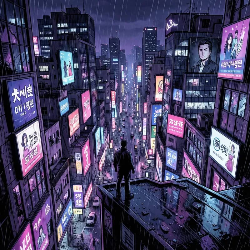 The Speedster Superhero interactive story — atmospheric illustration