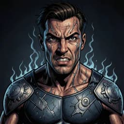 Silas Vane — Superhero character portrait