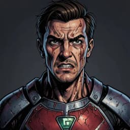 Kenji Sato — Superhero character portrait