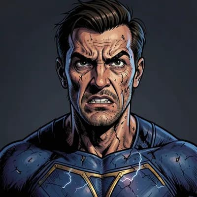 Jaxon Vance — Superhero character portrait