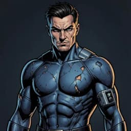 Julian Vane — Superhero character portrait