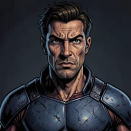 Kenji Sato — Superhero character portrait