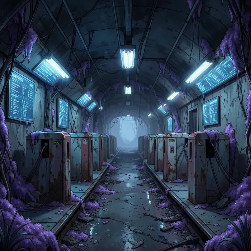 System-Changed City System Apocalypse interactive story — atmospheric illustration