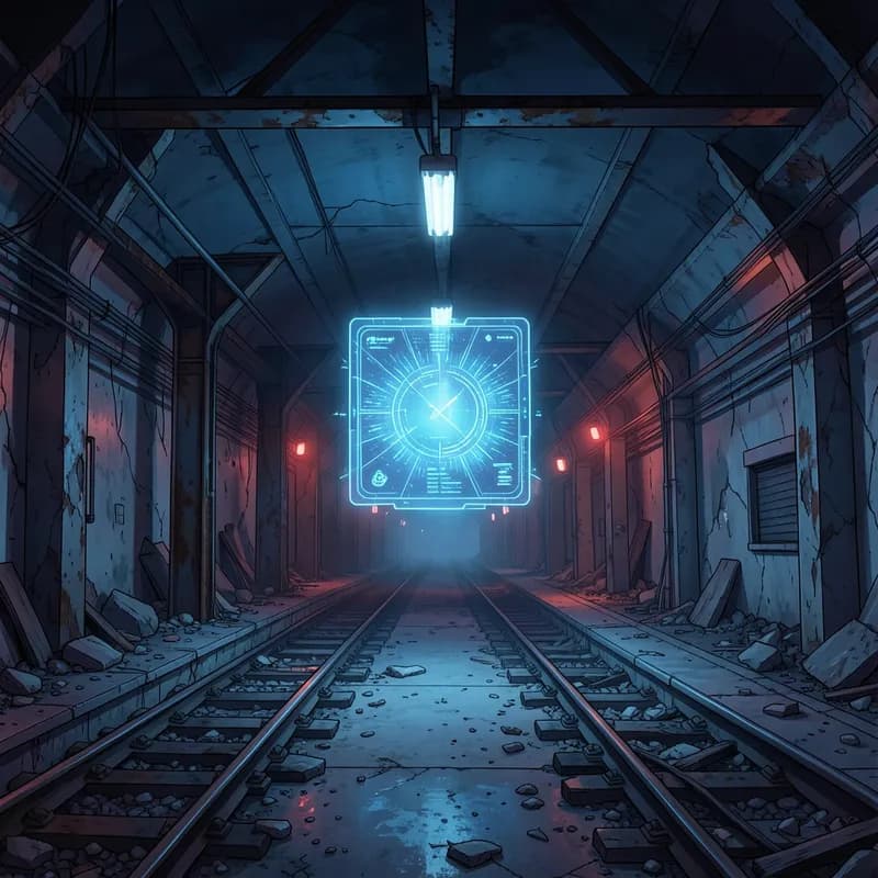 System Shop System Apocalypse interactive story — atmospheric illustration
