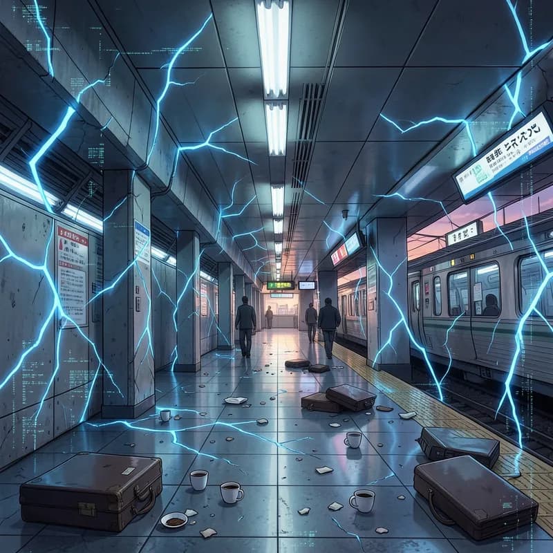 The Regressor System Apocalypse interactive story — atmospheric illustration