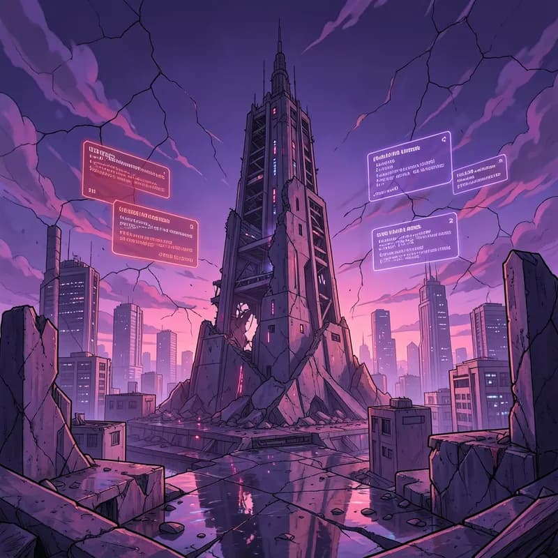 World Boss System Apocalypse interactive story — atmospheric illustration