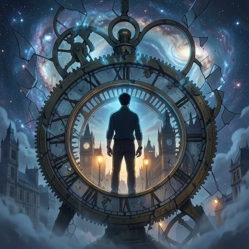 The Loop Prisoner Time Travel interactive story — atmospheric illustration