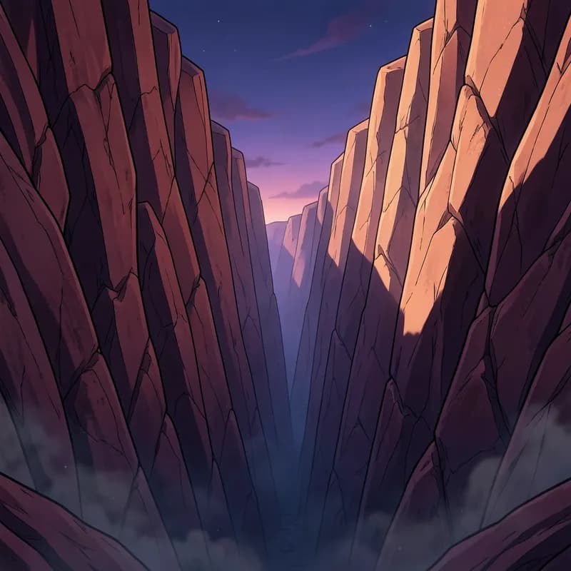 Hidden Canyon Treasure Hunting interactive story — atmospheric illustration