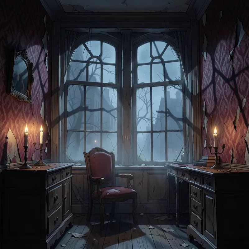 Varney the Vampire Vampire Fiction interactive story — atmospheric illustration