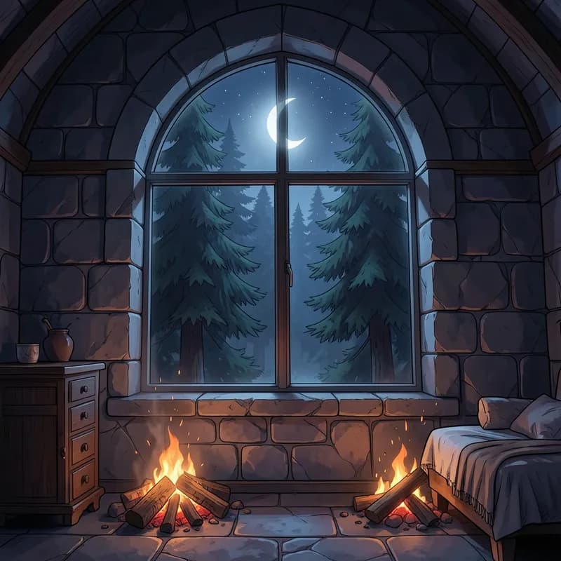 Bisclavret Werewolf Fiction interactive story — atmospheric illustration