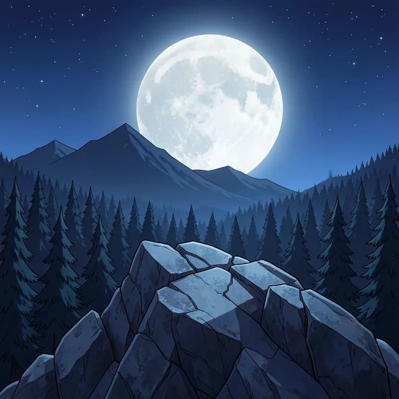 Howling Ridge Werewolf Fiction interactive story — atmospheric illustration