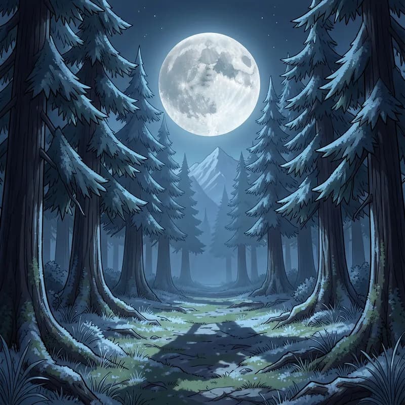 Mating Ceremony Werewolf Fiction interactive story — atmospheric illustration