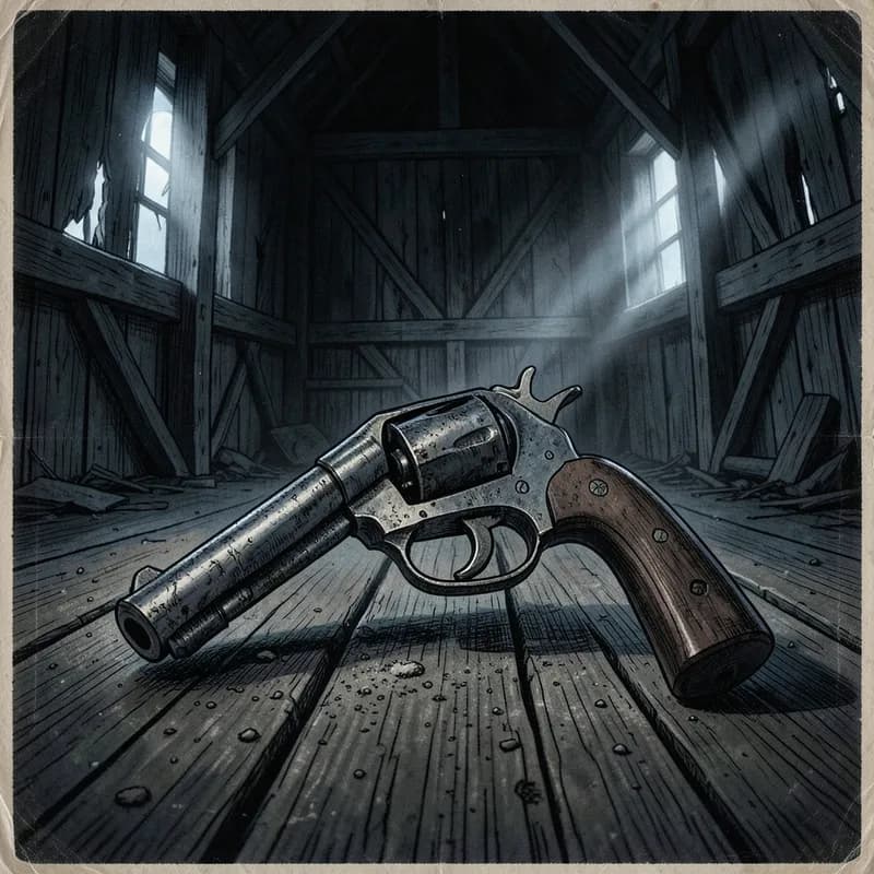 Billy the Kid Western interactive story — atmospheric illustration