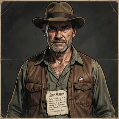 Caleb Vane — Western character portrait