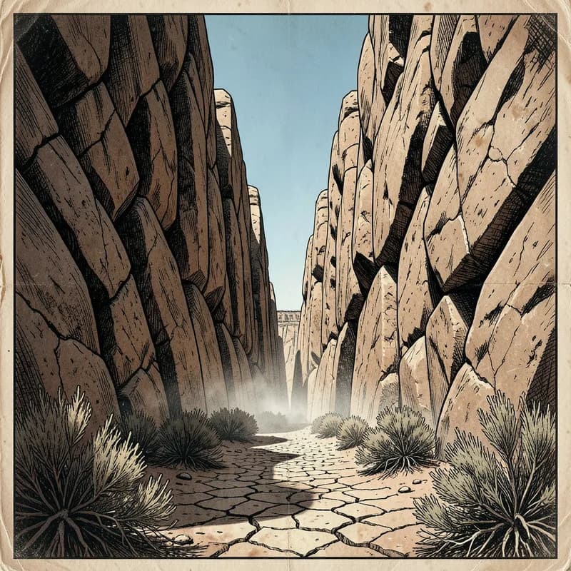 Box Canyon Western interactive story — atmospheric illustration