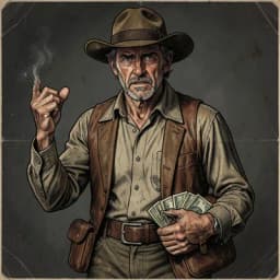 Silas Vane — Western character portrait