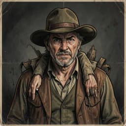 Caleb Halloway — Western character portrait