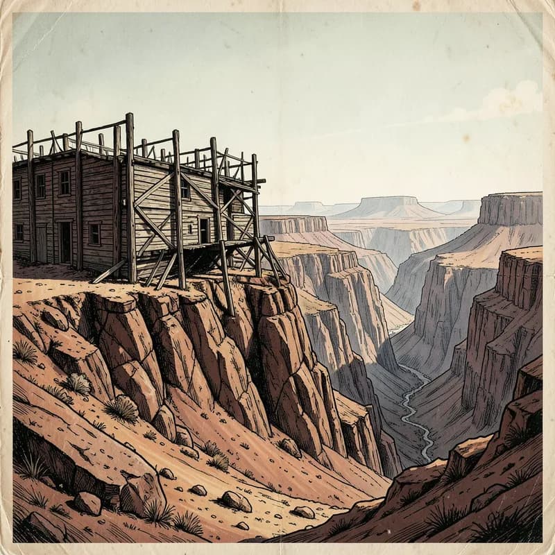 Cavalry Outpost Western interactive story — atmospheric illustration