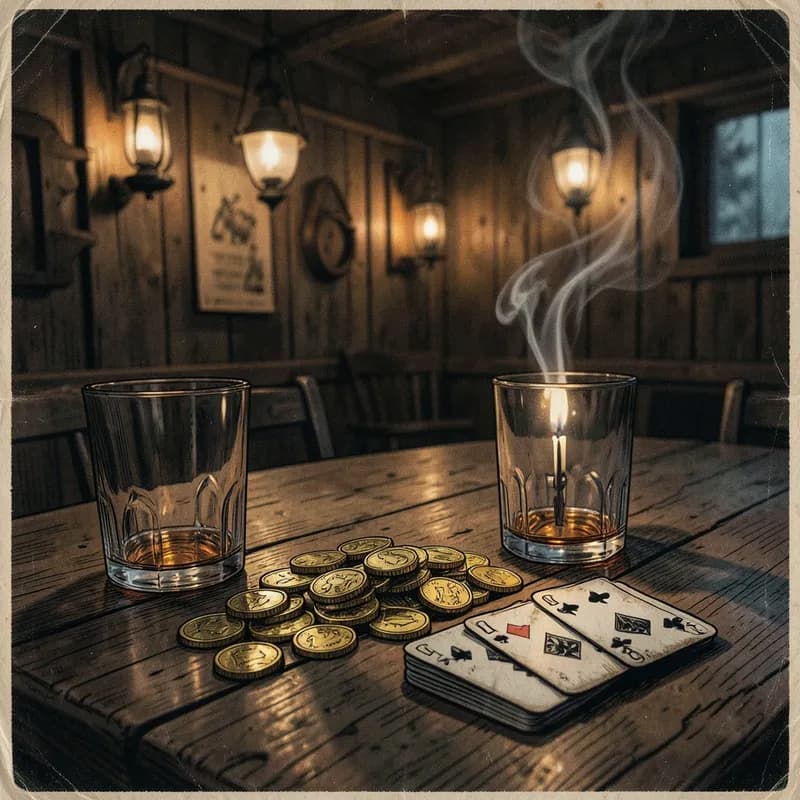 Doc Holliday Western interactive story — atmospheric illustration