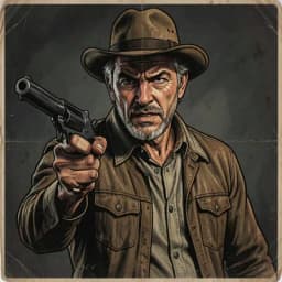 Caleb Hatcher — Western character portrait