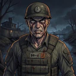 Hideo — Zombie character portrait