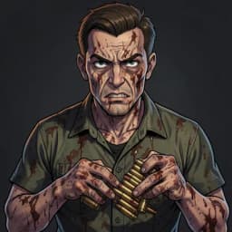 Hideo — Zombie character portrait