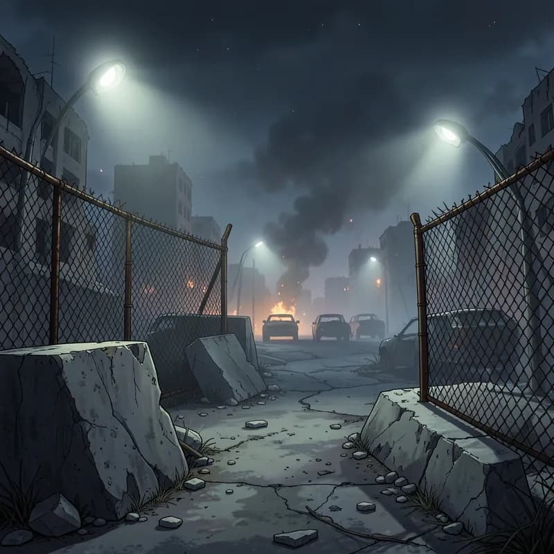 Military Quarantine Zombie interactive story — atmospheric illustration