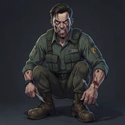 Hollis — Zombie character portrait