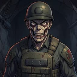 Hideo — Zombie character portrait